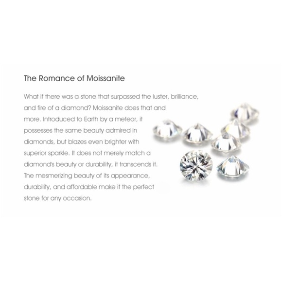 Certified 1ct Solitaire Moissanite Engagement Wedding Ring NEW - Picture 13 of 13